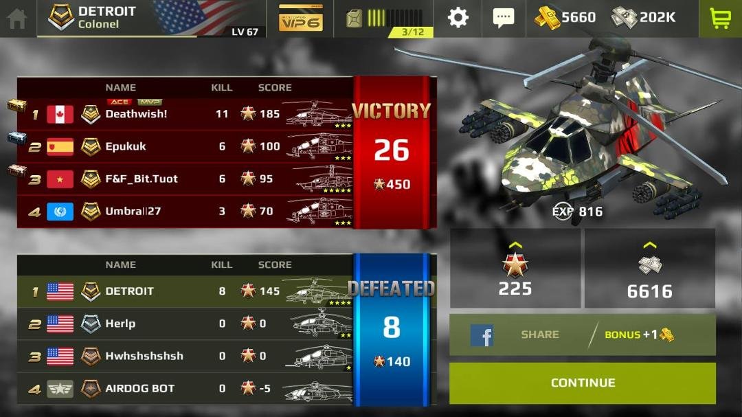 I just completed a battle in Battle Copters. Come and join me!