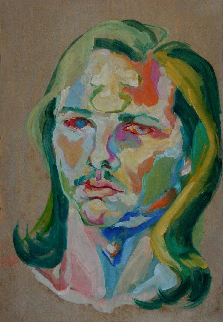 Is it TBT already? This would be a portrait of me (about 1972) by a dear friend, Anne Phillips, Chouinard Art Inst. grad and first wave participant in L.A.'s Woman's Building. She also wrote the art reviews in Palm Springs