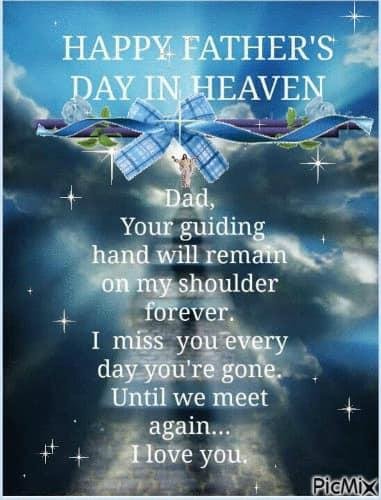 To an Amazing Dad in Heaven!! Happy Fathers Day! I think about you and miss you everyday! Thanks for being my Dad!! I Love You!! I wish you were still here!!