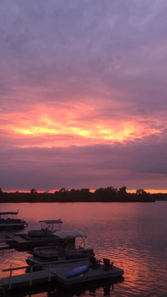 Very unique sunset. I assume Ted Mau ordered it for the concert. Thanks Ted and Mo.