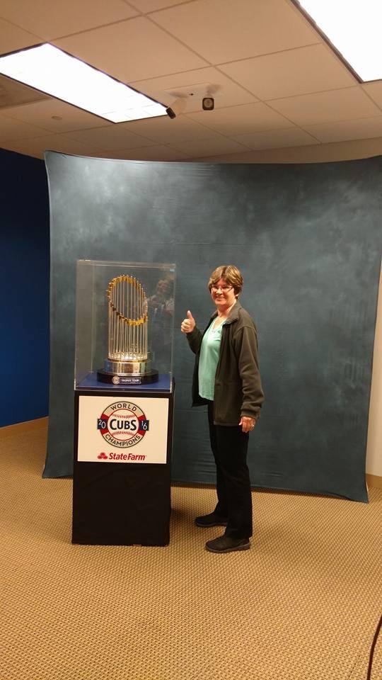 The World Series Trophy came to visit.