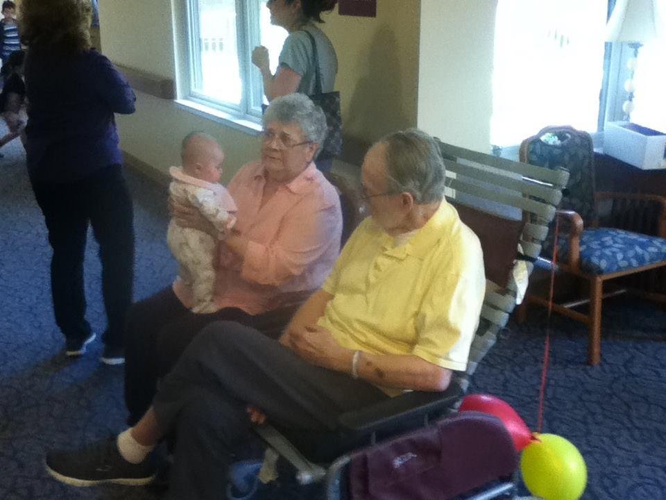 mom, dad and the newest member of our family  Quinn Rose Kiger