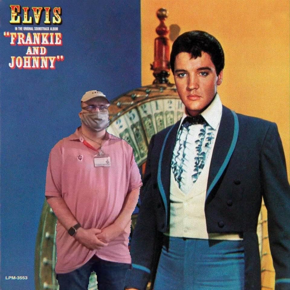 Here is me on the cover of Frankie and Johny soundtrack