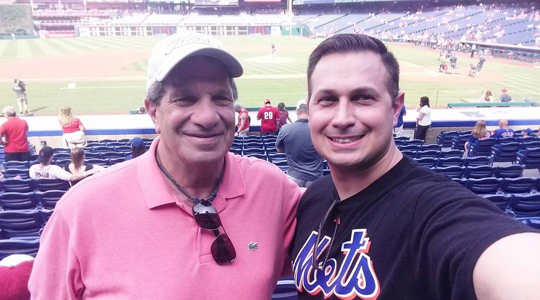 Celebrating my oldest son's birthday at Mets-Phillies game....GO METS ⚾️