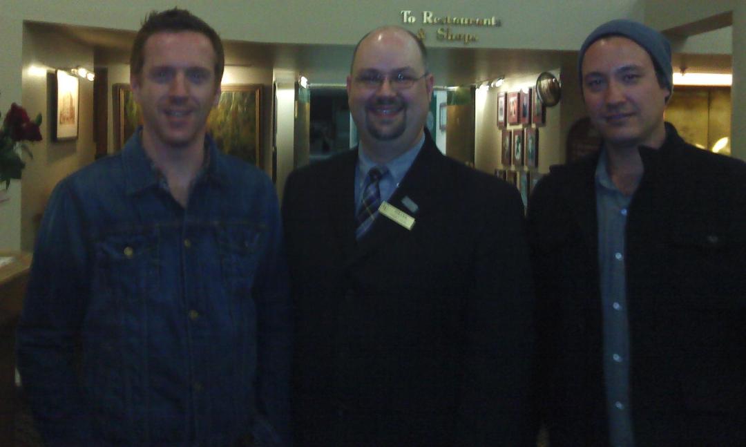 w/actor Damian Lewis and cinematographer Nelson Cragg, both guests