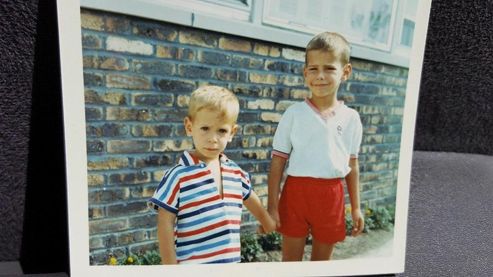 A sibling is a lifetime gift! I thank God for my sibling gifts. Steve Sager 2 years old and Dan Sager 4 years old.