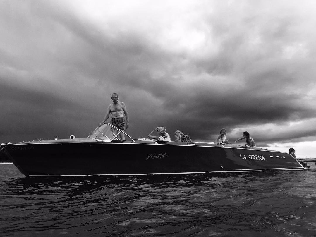 Out on the bay with daughters and grand daughters , magical