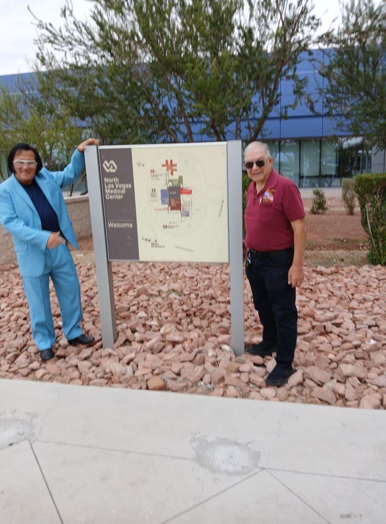 I had the opportunity to interview Elvis Presley's son, Michael yesterday. It's on my YouTube channel (VTRC USA). Following the interview, we went out to the VA Medical Center in North Las Vegas. Unfortunately, traffic