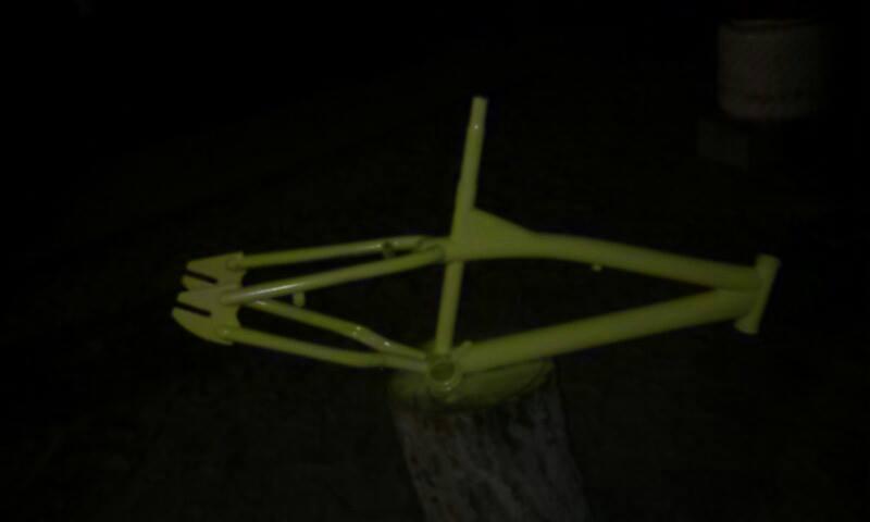 Frame for sale since the peer don't want to come for it? Line green and black. Bike is complete $50 or $40