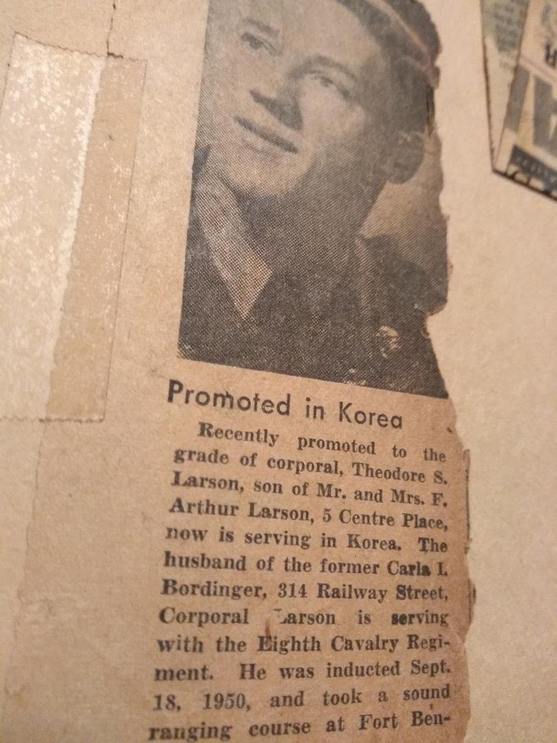 1950s article in sun gazette about my uncle Sonny