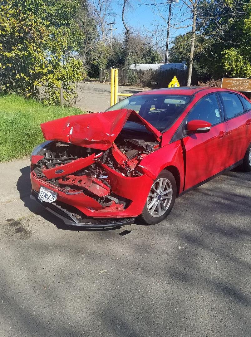 Some rookie driver today decided to stop in a carpool lane on an on ramp and my daughter slammed on her brakes but still hit the car since it wasn't moving