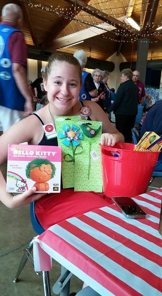 Patricia Sauls won 2 ticket drawings at the Good Sam Samboree. Way to go Baby girl !!!