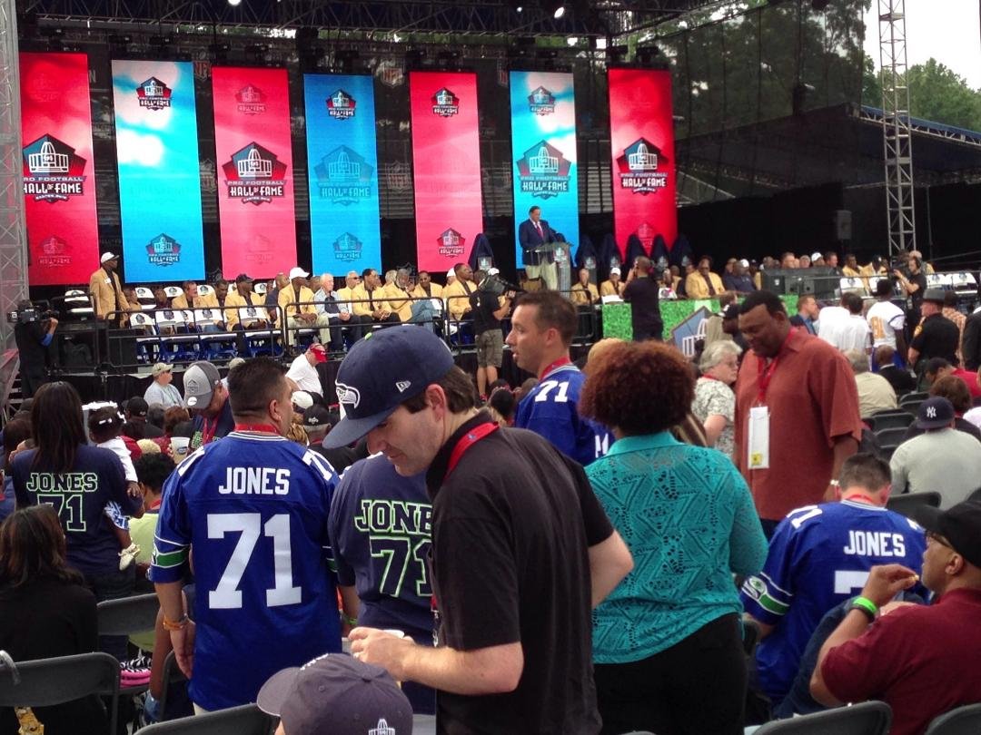 The stage of some of the greatest NFL players in history. A great afternoon.