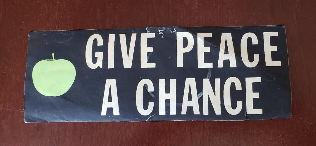 This bumper sticker is pretty old.