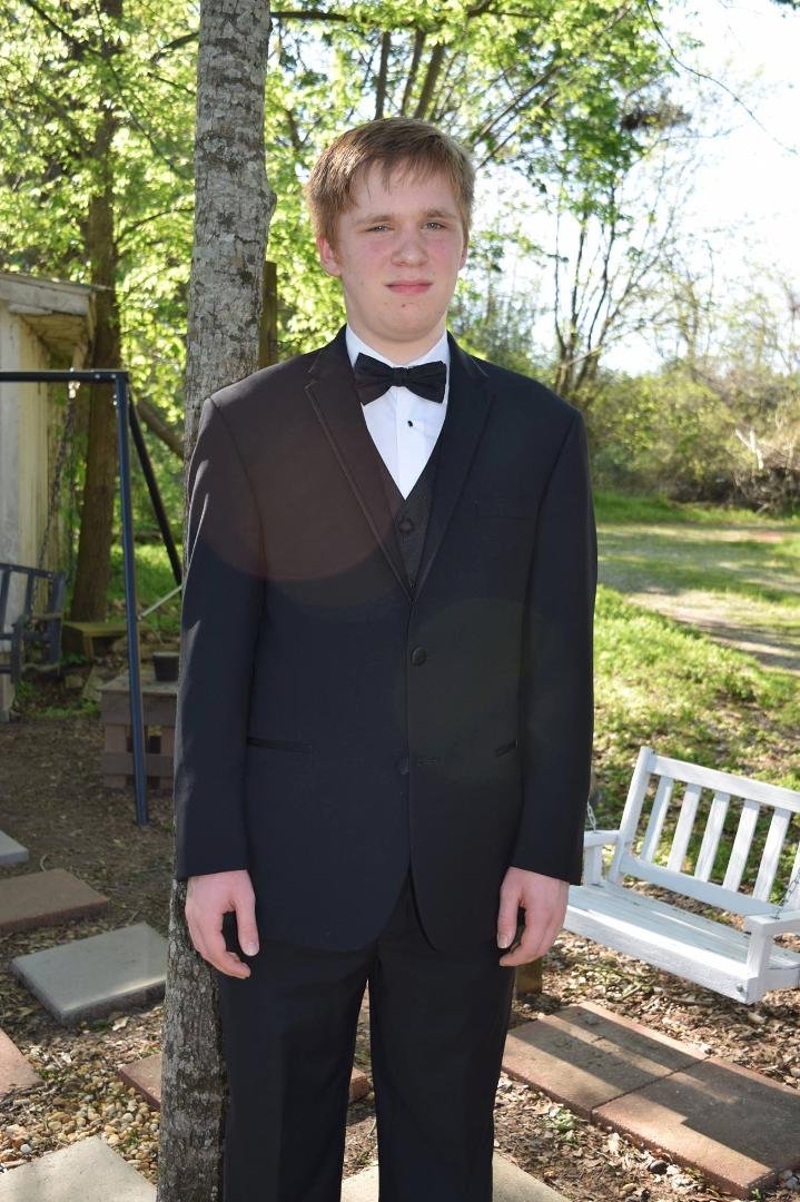 My grandson ready for the prom.