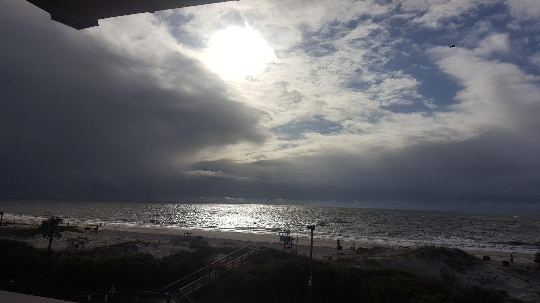 It rained on the third day.