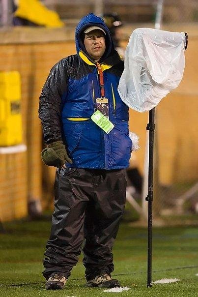 Gene Galin braves the rain as he completes a photo trifecta on 11-29-08. Gene shot the NCST vs. Miami, UNC vs. Duke and WFU vs. Vandy games all in the same day!