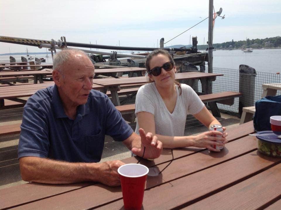 Grandpa explaining life to Kate.