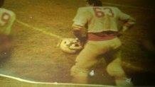 First semi-pro game . Long Island Red Devils later on became the Long Island Raiders 1981. Pissed off after first series on defense. I took a shoot in the knee and was told welcome to semi-pro. thanked the player next seri
