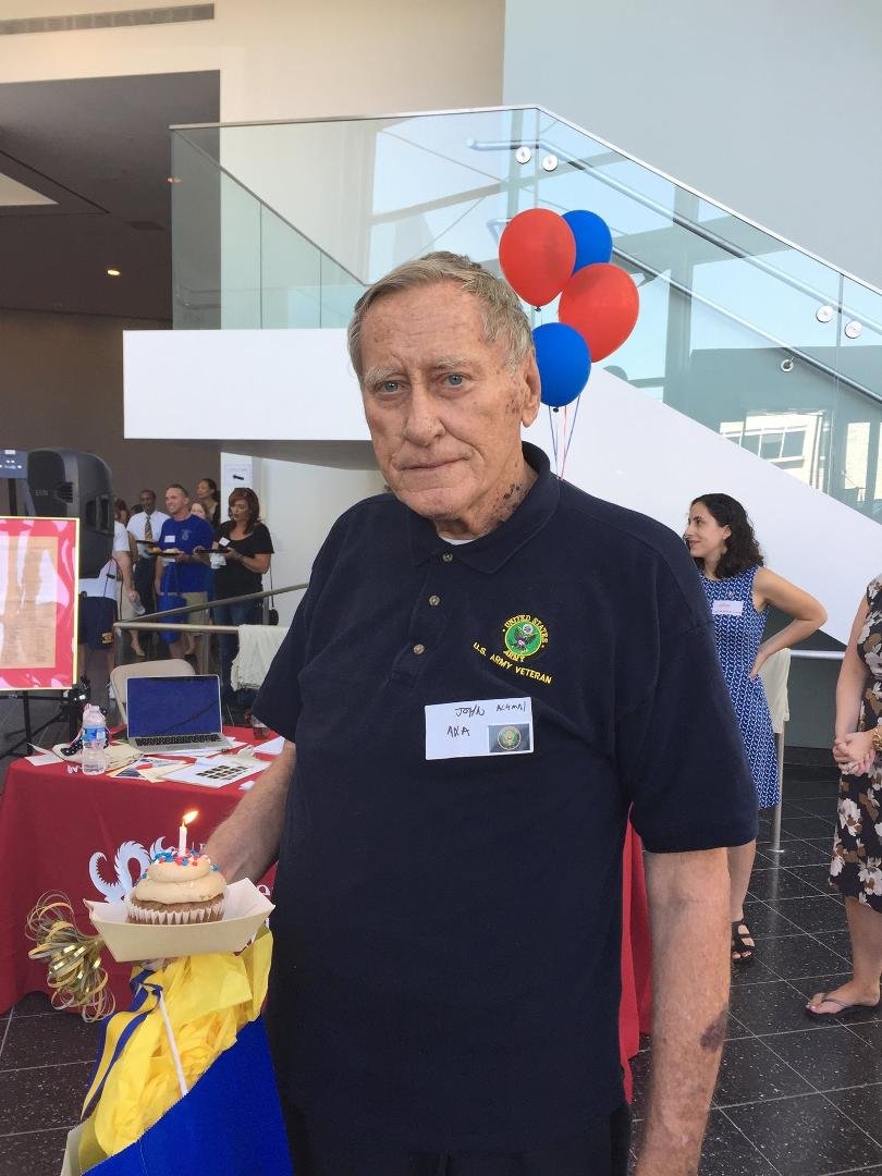 At a Veteran's meeting today at Drexel I received a cake and gift