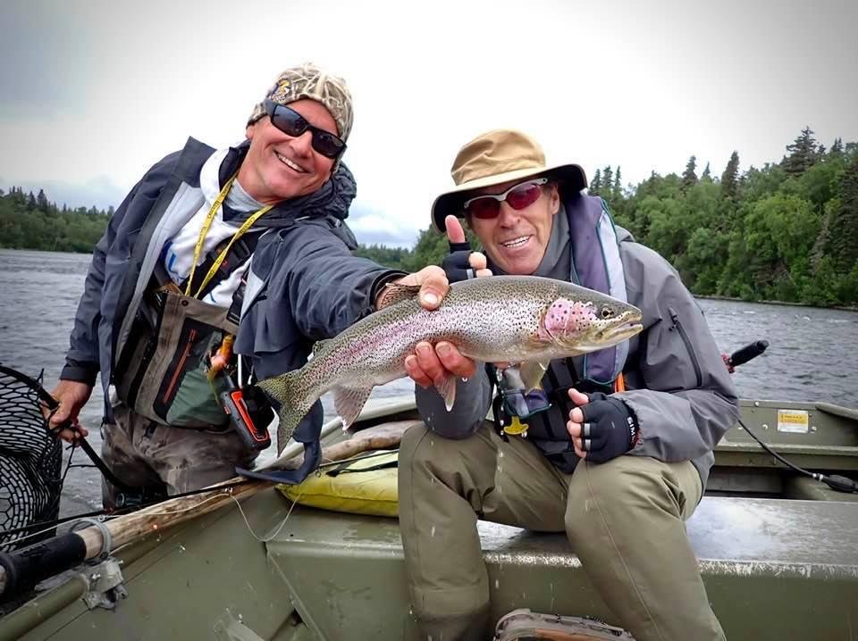 My fishing partner’s 23 inch rainbow. He thought it was small.