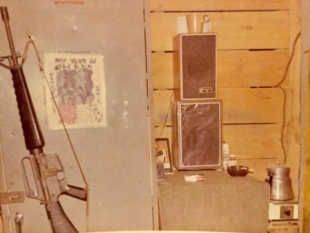 My small sleeping area when back from operations.