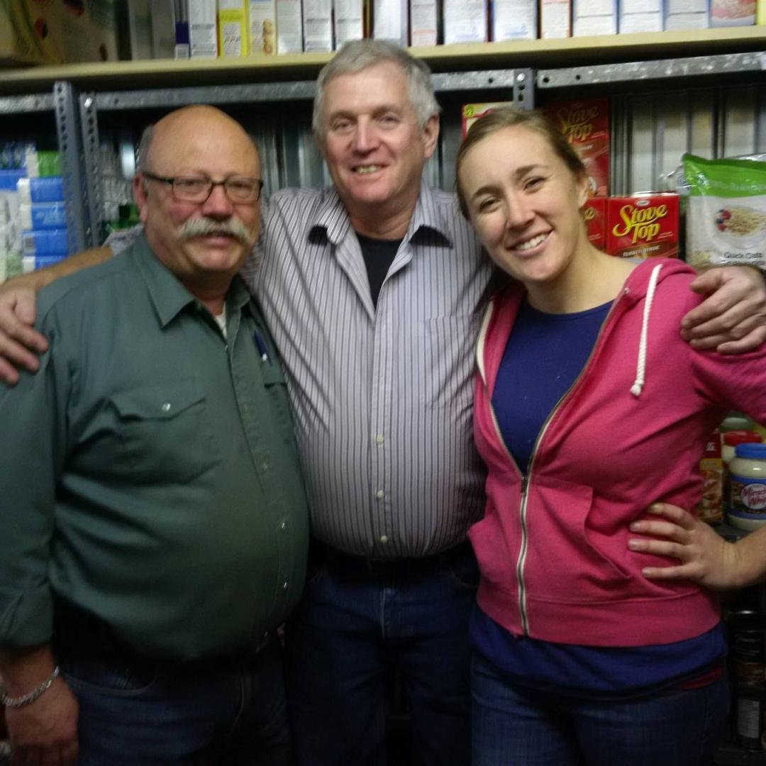 Another busy day at the Canning Foodbank. Over 3,000 pounds of donated food from the Canning Volunteer Fire Department Food Drive on Saturday had to be sorted and put away. Myself and Wilf Ells, two of the Foodbank voluntee