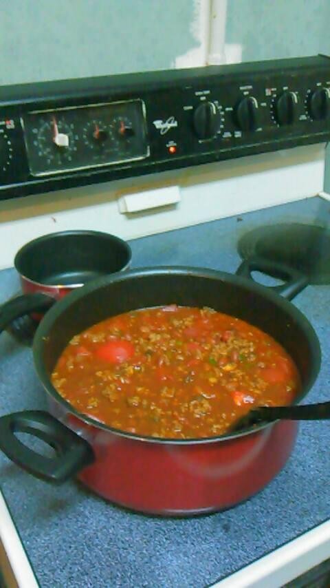 My chili is ready for game time y'all