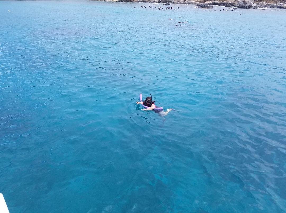 My beautiful wife snorkling turtle cove Buck Island. A remarkable vacation and birthday celebration of my precious wife, I am truly blessed.