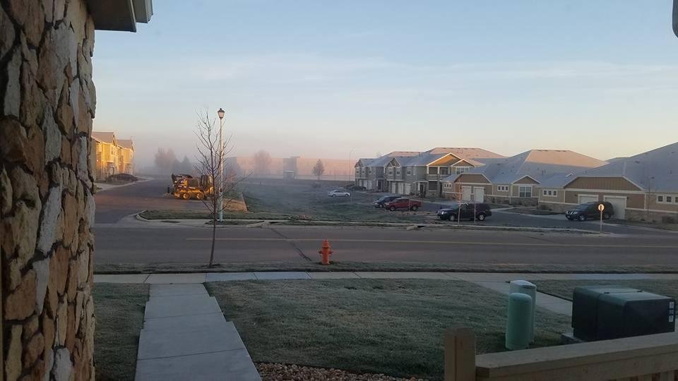 Here is my view this morning. Brrrr!