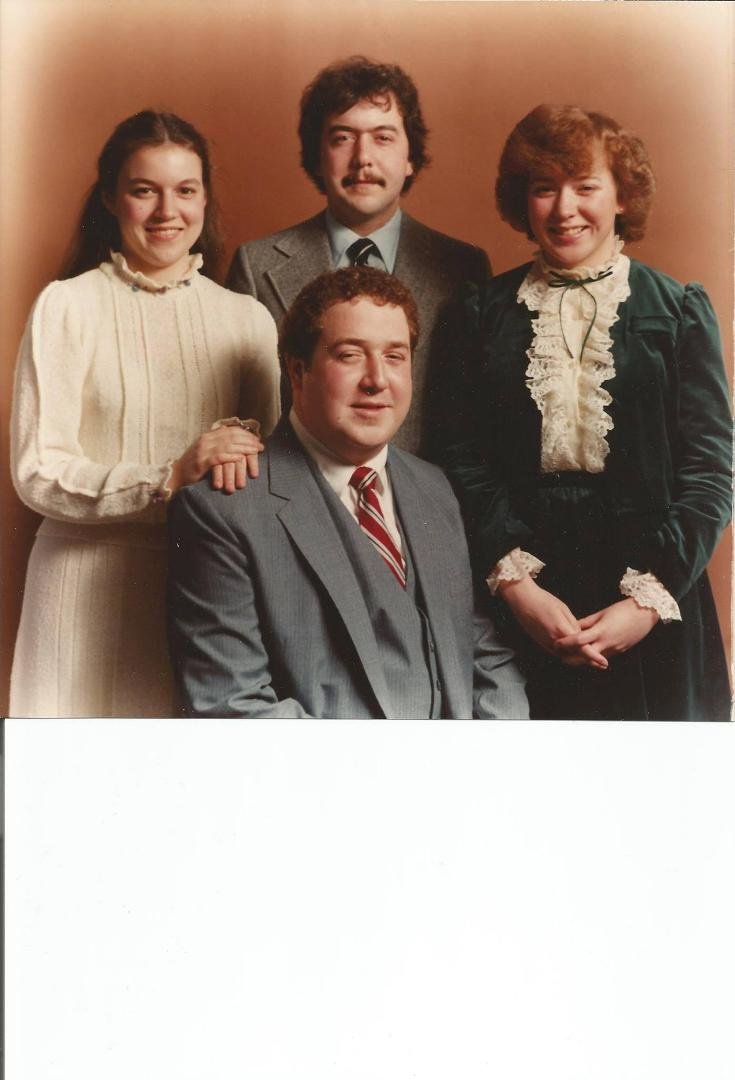 TBT, Me, Eddie, Maryanne Jandro Keegan and Christine Jandro Russell. 1980 I think
