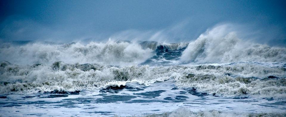 Angry seas during Hurricane Dorian
.