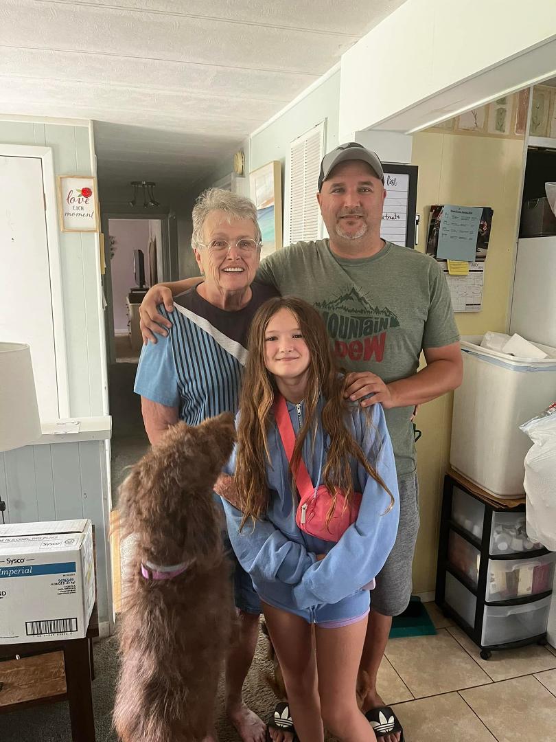 My youngest son, Don & my granddaughter Charlotte were here for the weekend. Sure loved having them. My granddaughter Jamilla stopped by with her boyfriend. Didn’t get their picture but was glad to have them for dinner on S