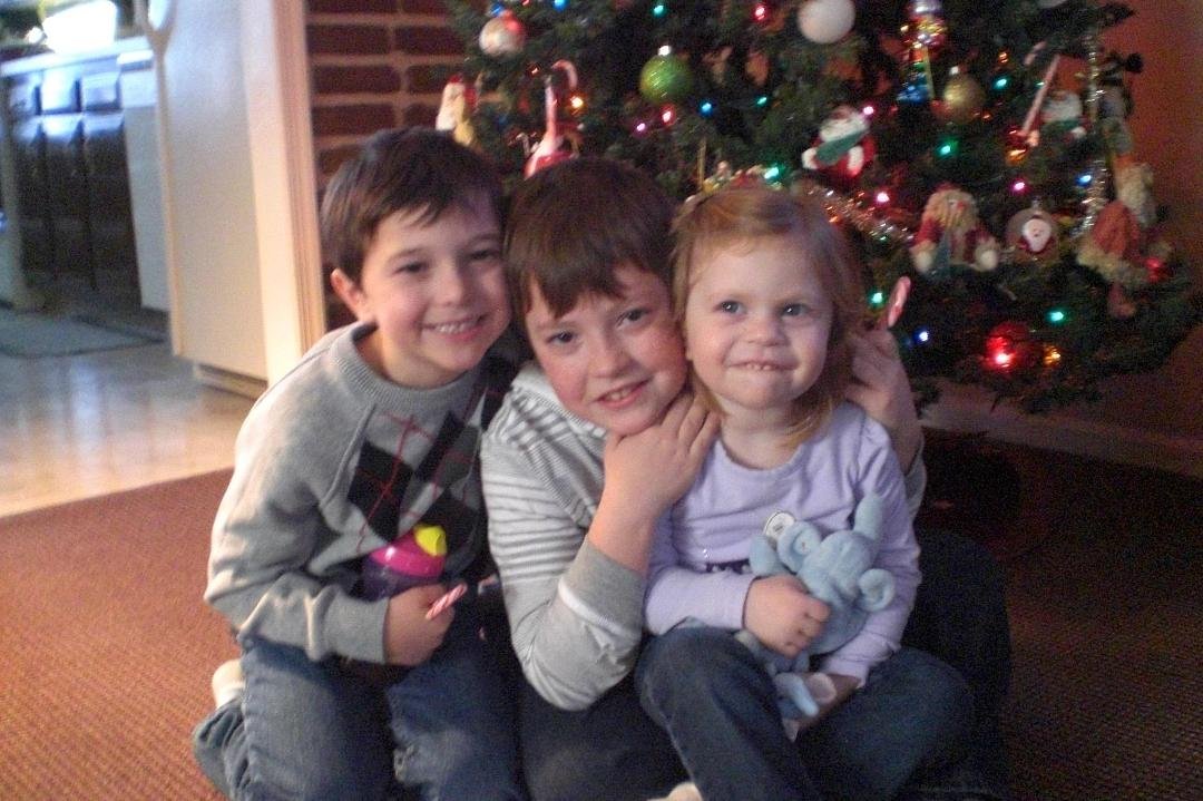 Nicholas, Daniel and Victoria Christimas 2012. How lucky am I?