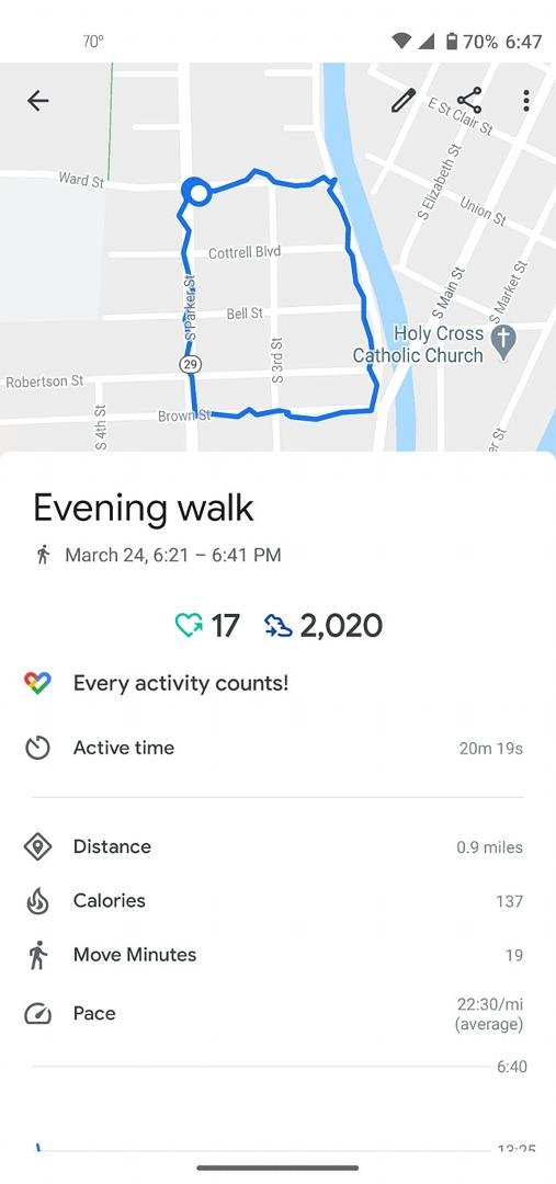 Not a huge walk but it's a start to get me back to the three miles I was doing before the dreaded hospital stay that made me put back on the 25 pounds I had lost. :(
I really need to be adjusted this week my right hip is k