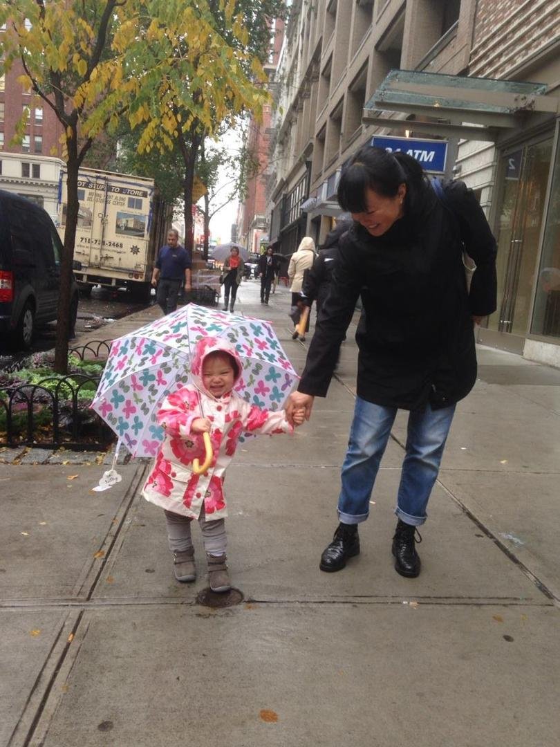 Walking in the rain😃