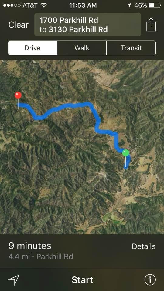 4 1/2 miles from Keith's