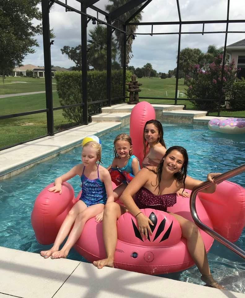 A fun swim with the summer guests of Deanna and Ray.