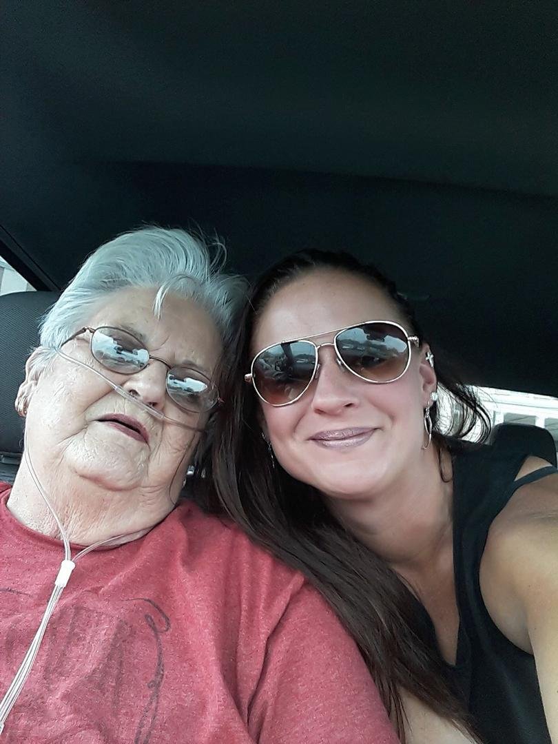 Momma and I doing the selfie thing!