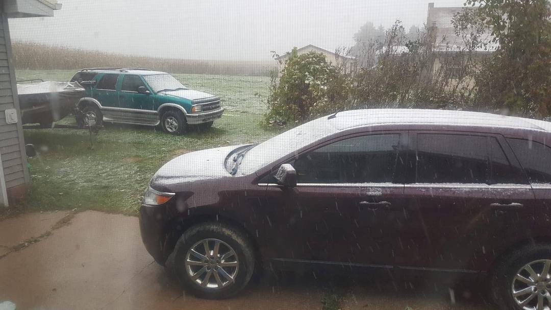 Oct 14th and their saying 1 to 3 inches