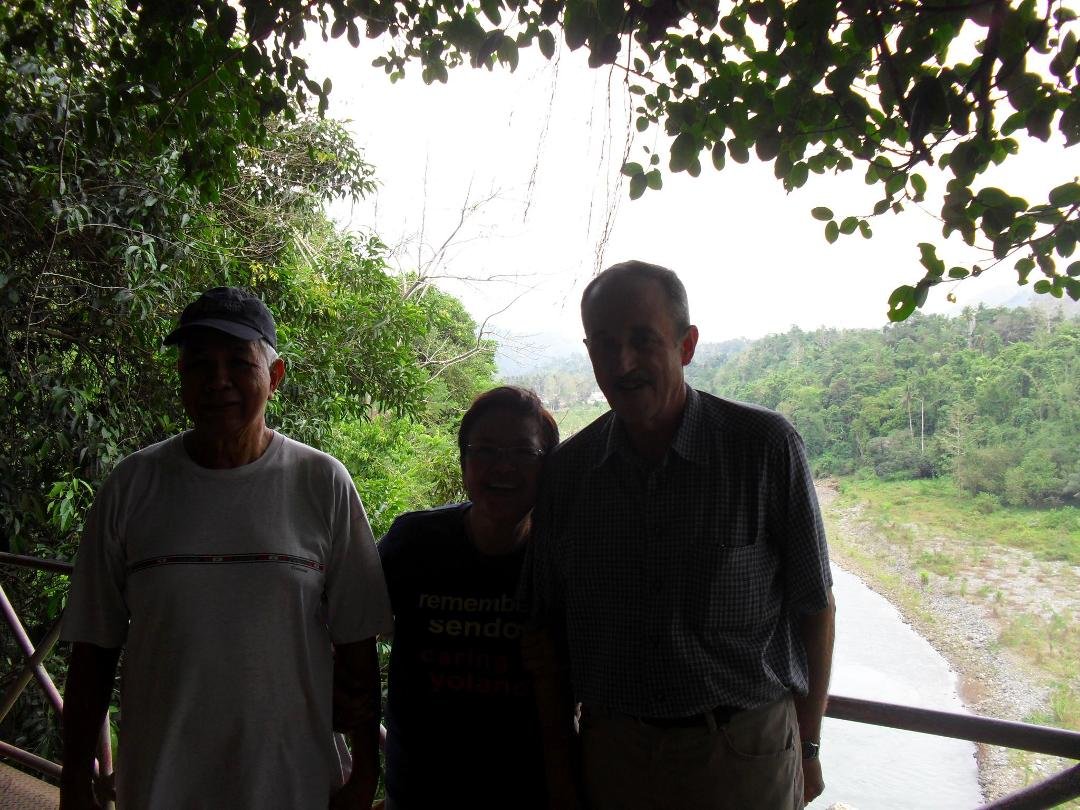 Me with Heinz and Estela standing at the rear side of Makahambas Cave overlooking the Cagayan de Oro River.