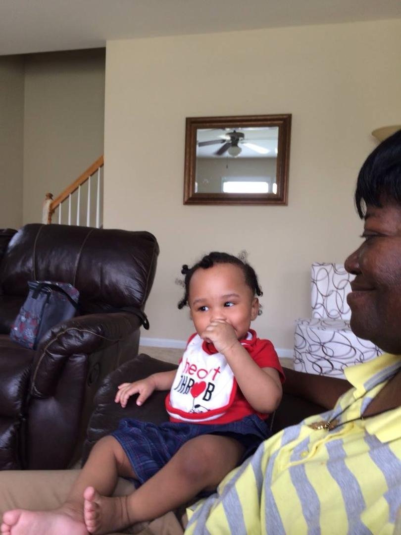 Look here uncle quit taking my picture Janae Mitchell, Lorretta Mitchell