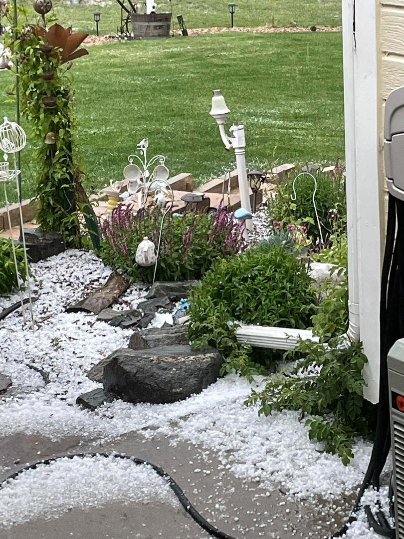 Just a little hail!!