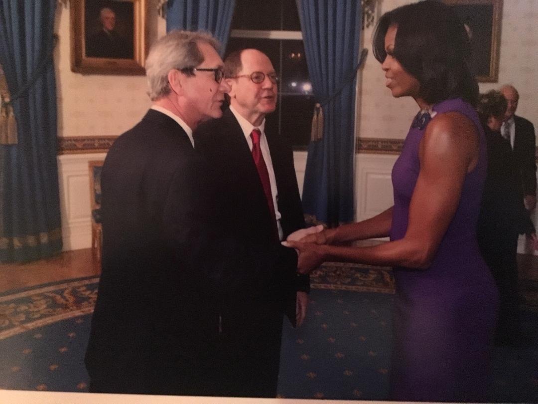 Tom and I at the White House for President Obama's 2012 State of the Union Address when my sister and brother in law sat with the First Lady in the gallery. The pic of me with Michelle has my sister in the background. Incr