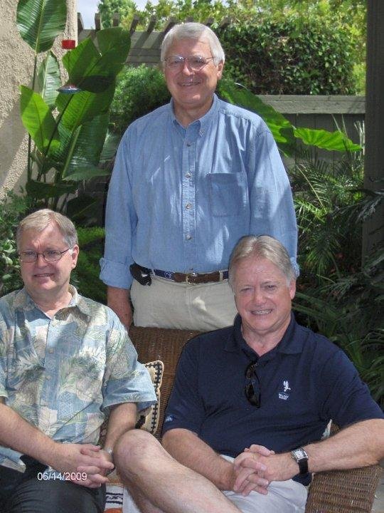 The grandsons of Haskell Thomas Abbott anad Bertha Lee Cleveland Deal Abbott. 2009 reunion. from left: Loren Thomas Baker, H.T. Abbot(Tommy), Jeremiah Abbott (Jerry). Not present: Kerry Abbott.
