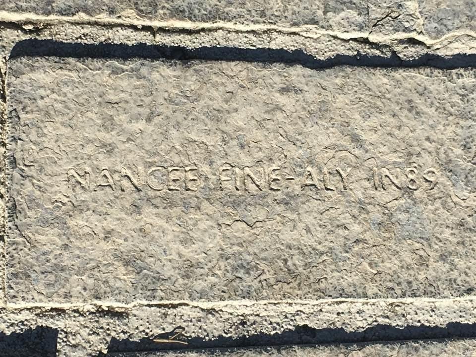 Found this in the fountain at my alma mater today. Reliving my memories while listening to my niece's new memories. She's a freshman at the same school. So proud!