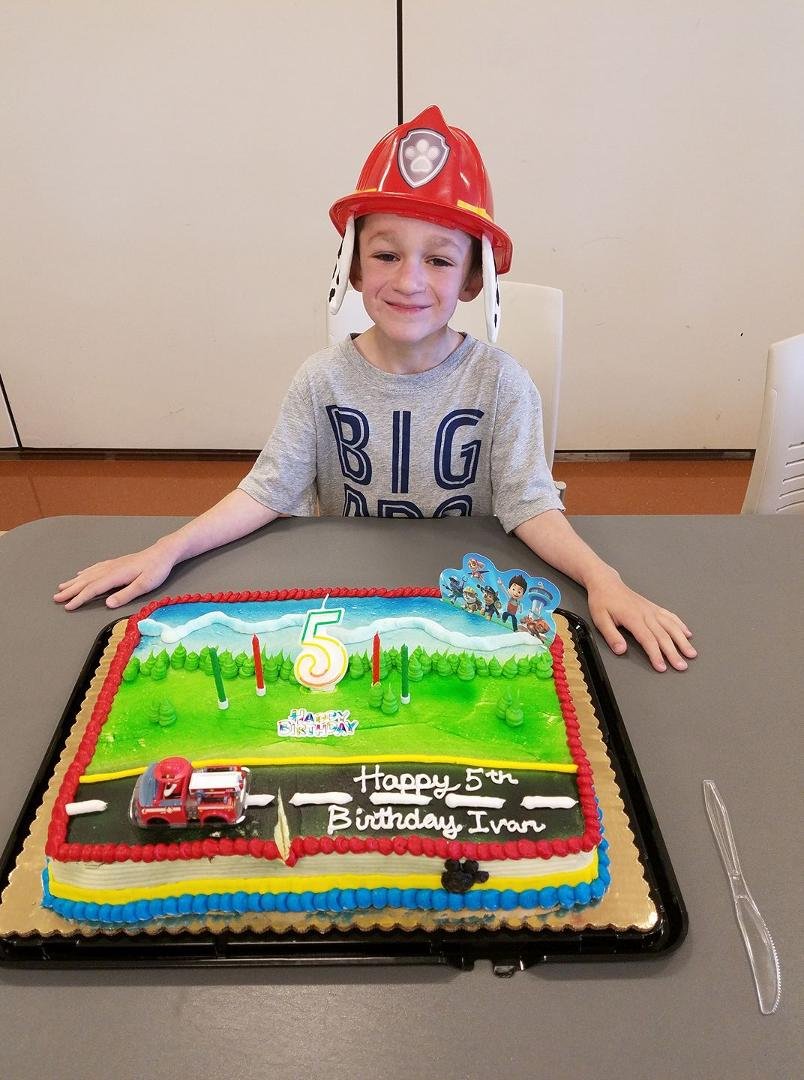 Ivan's 5th Birthday party today!