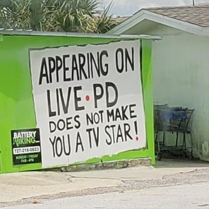 This was on a building in Pasco Co. Florida