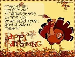 Happy Thanksgiving to all my friends and family! I hope you have a wonderful day. To my friends south of the border we promise to save you some pumpkin pie to have next month!!!