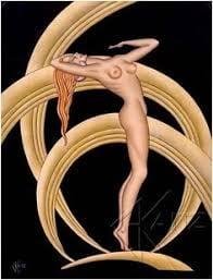 My father's life long friend and cousin was the artist Gus Kaitz, and I thought I would ask if anyone recognized the name or the art. Barbara Burge I think you might because we seem to share a fondness of art decco.